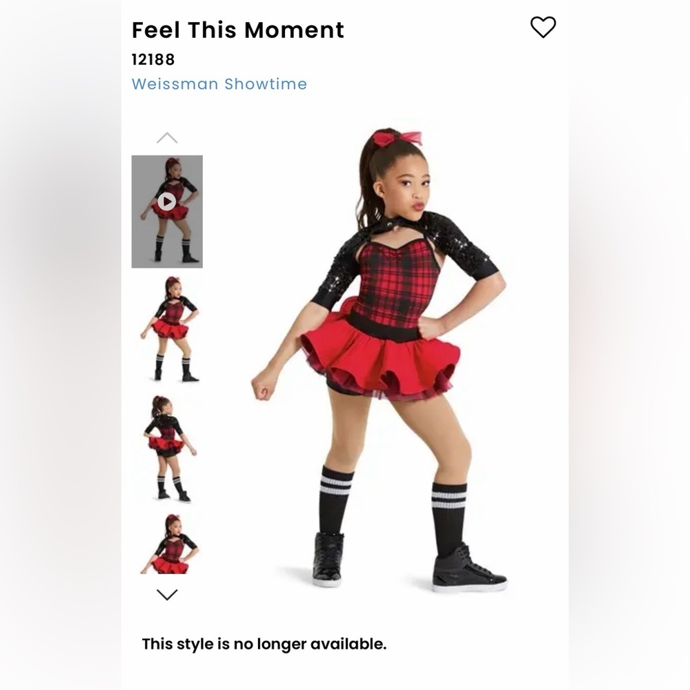 Kids Weissman feel this moment dance costume SC - Picture 7 of 7